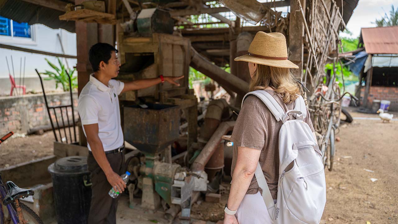Visit to Cambodian local community